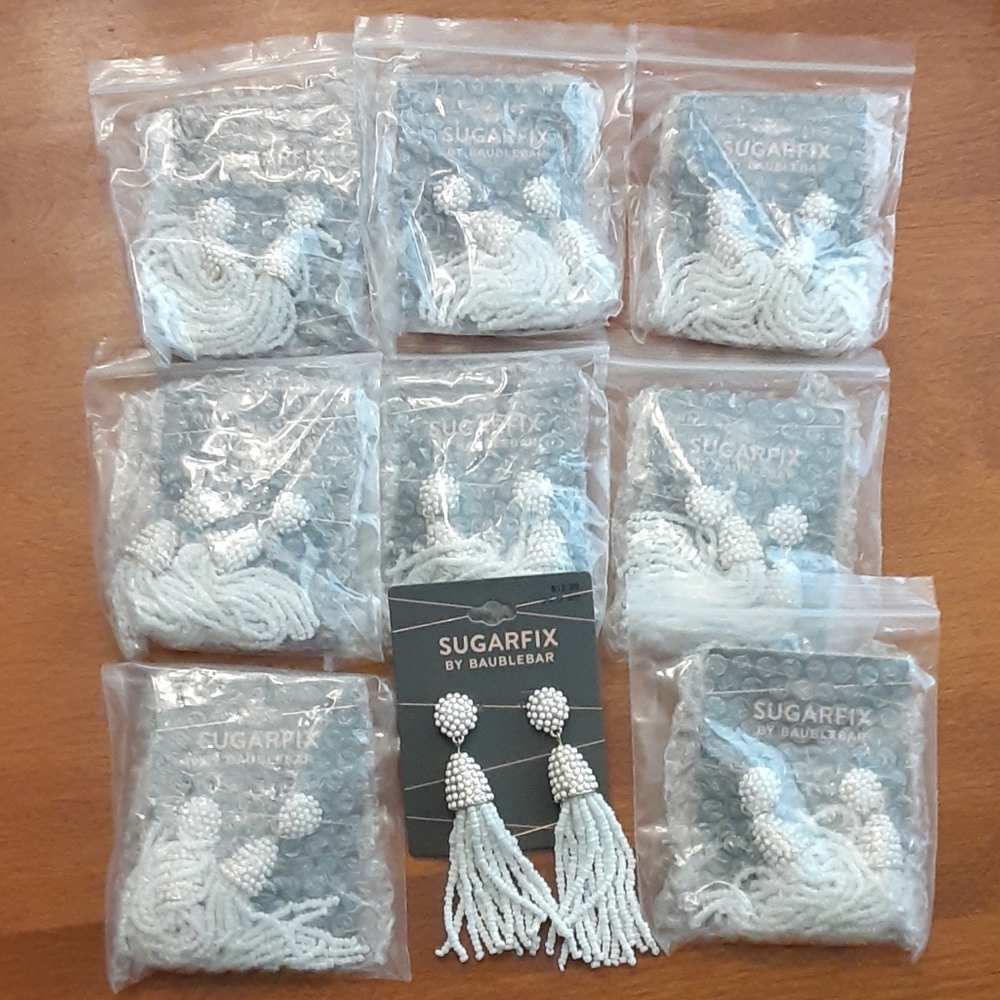 Sugarfix Seed Bead Tassel Earrings Lot of 10 pairs